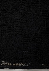 OEM ODM Black Crochet Floral Dress