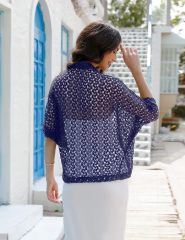Factory Direct Elegant Black Lace Cardigan for Women