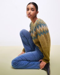 Made-to-order Women's Retro Nordic Jacquard Sweater