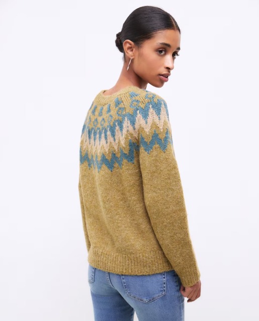 Made-to-order Women's Retro Nordic Jacquard Sweater