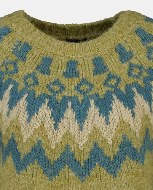 Made-to-order Women's Retro Nordic Jacquard Sweater