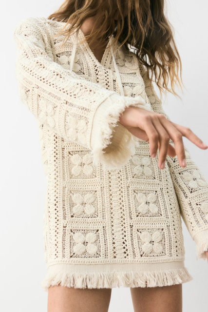 OEM ODM Boho Crochet Fringe Dress