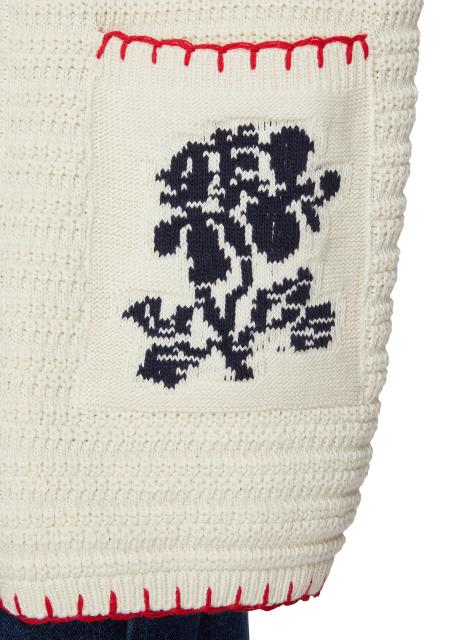 Factory Direct Floral Embroidered knit Cardigan