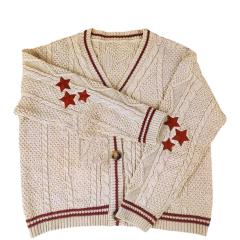 OEM ODM Cozy Knitted Cardigan with Star Design