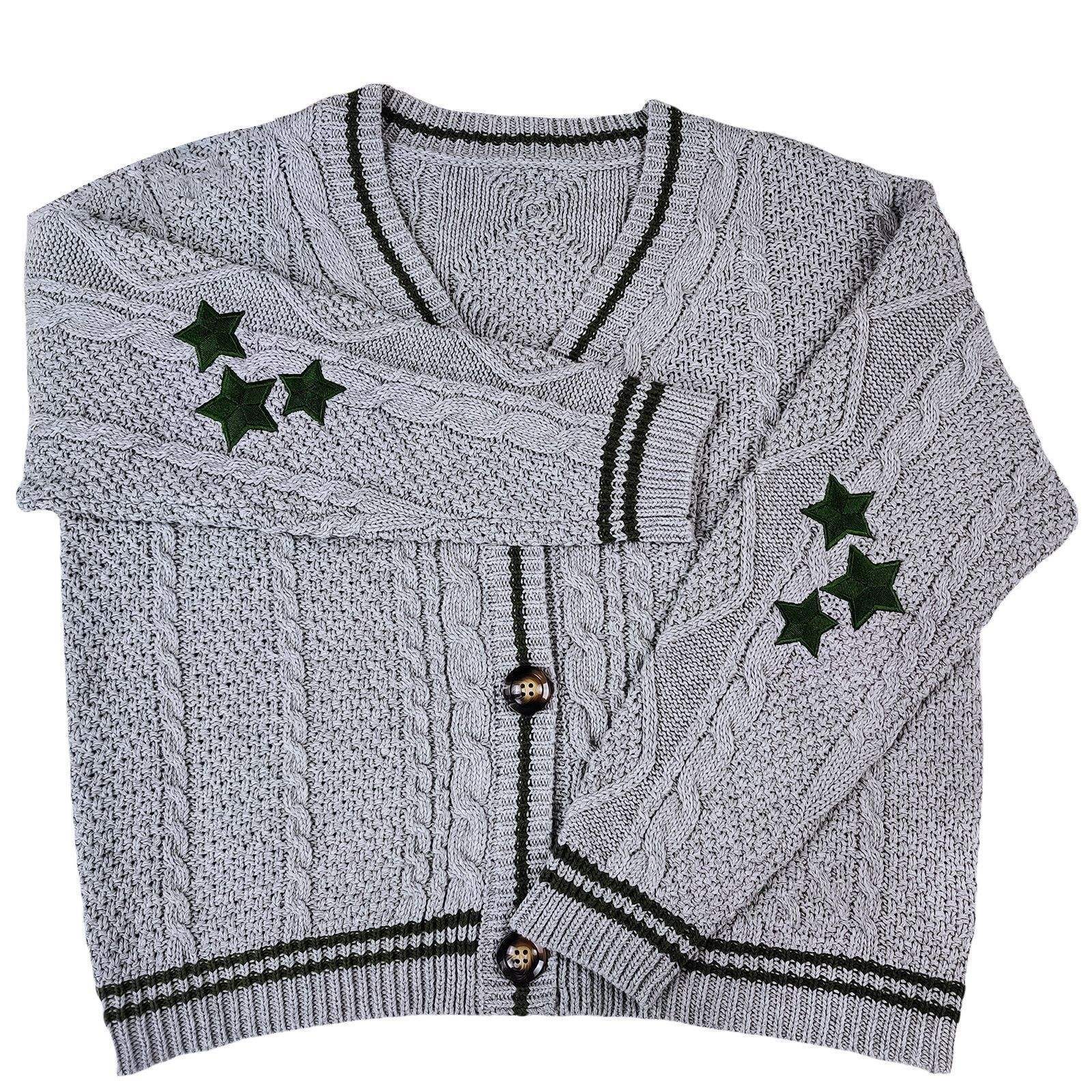 OEM ODM Cozy Knitted Cardigan with Star Design