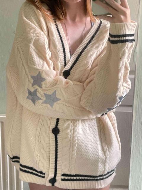 OEM ODM Cozy Knitted Cardigan with Star Design