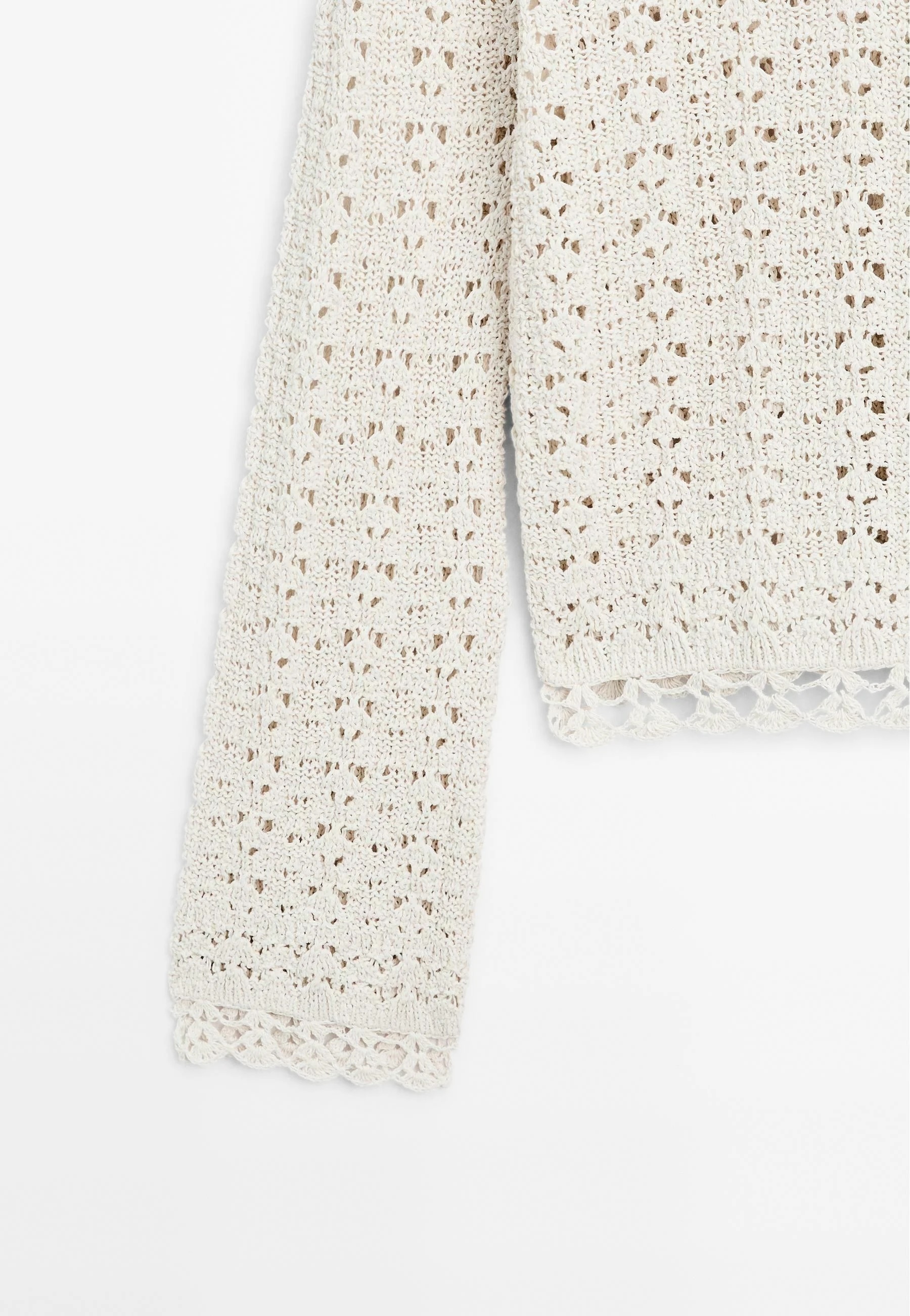 OEM ODM knit Openwork Sweater - Soft Cream
