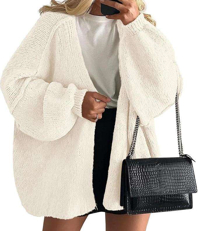 OEM ODM Women’s Pink Oversized Chunky Knit Cardigan