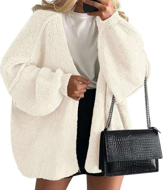 OEM ODM Women’s Pink Oversized Chunky Knit Cardigan