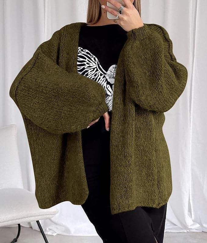 OEM ODM Women’s Pink Oversized Chunky Knit Cardigan