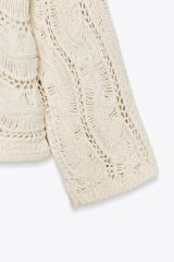 Custom Design Wavy Crochet Knit Sweater