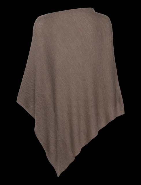 OEM ODM Luxury Cashmere Blend Asymmetric Poncho – Deep Berry Red