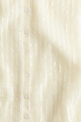 OEM ODM White Ribbed Knit Cardigan and Skirt Set with sequin