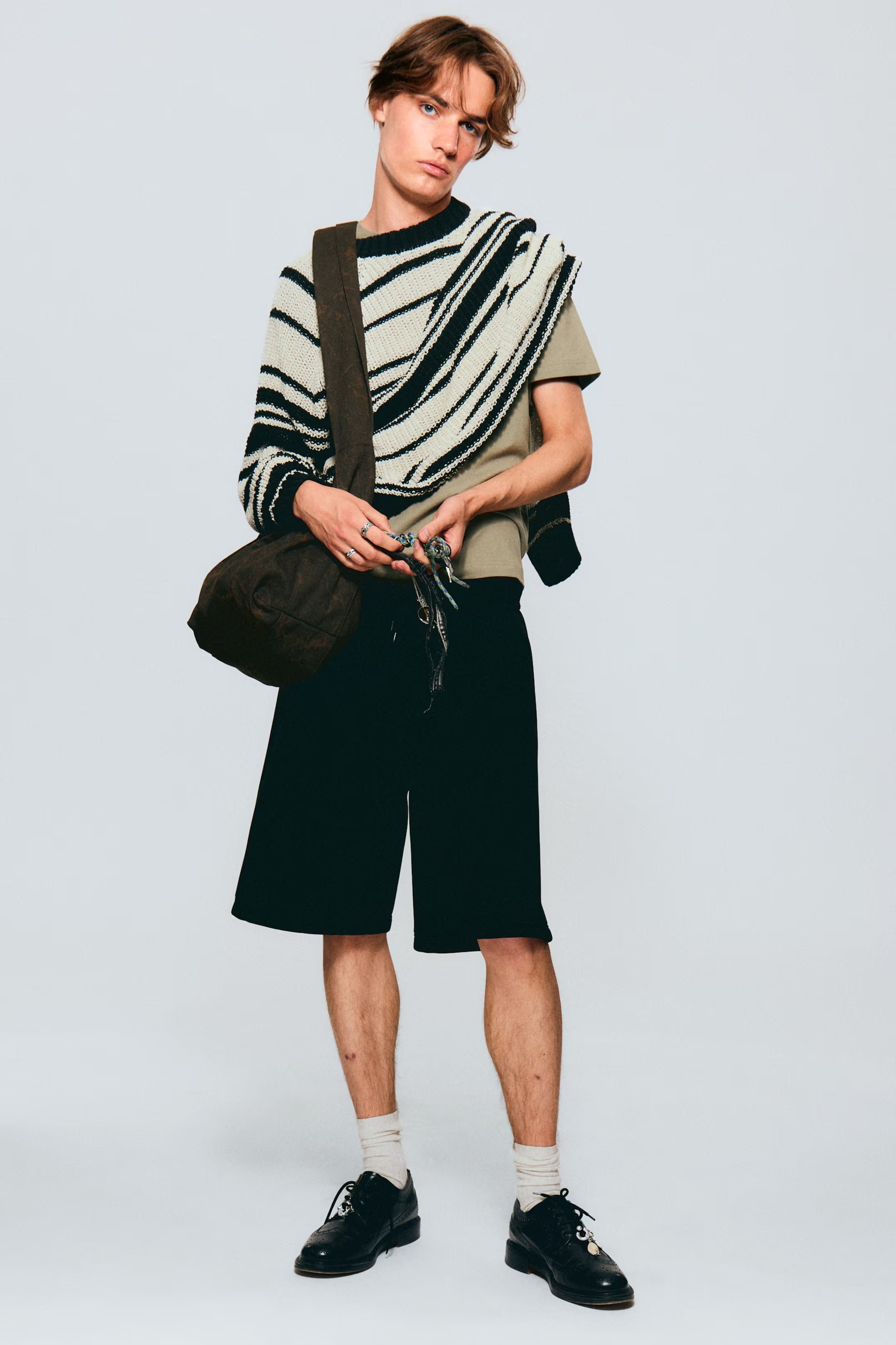 OEM ODM Striped Knit Sweater for Men