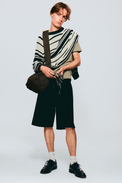 OEM ODM Striped Knit Sweater for Men