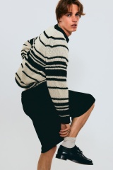 OEM ODM Striped Knit Sweater for Men