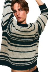 OEM ODM Striped Knit Sweater for Men