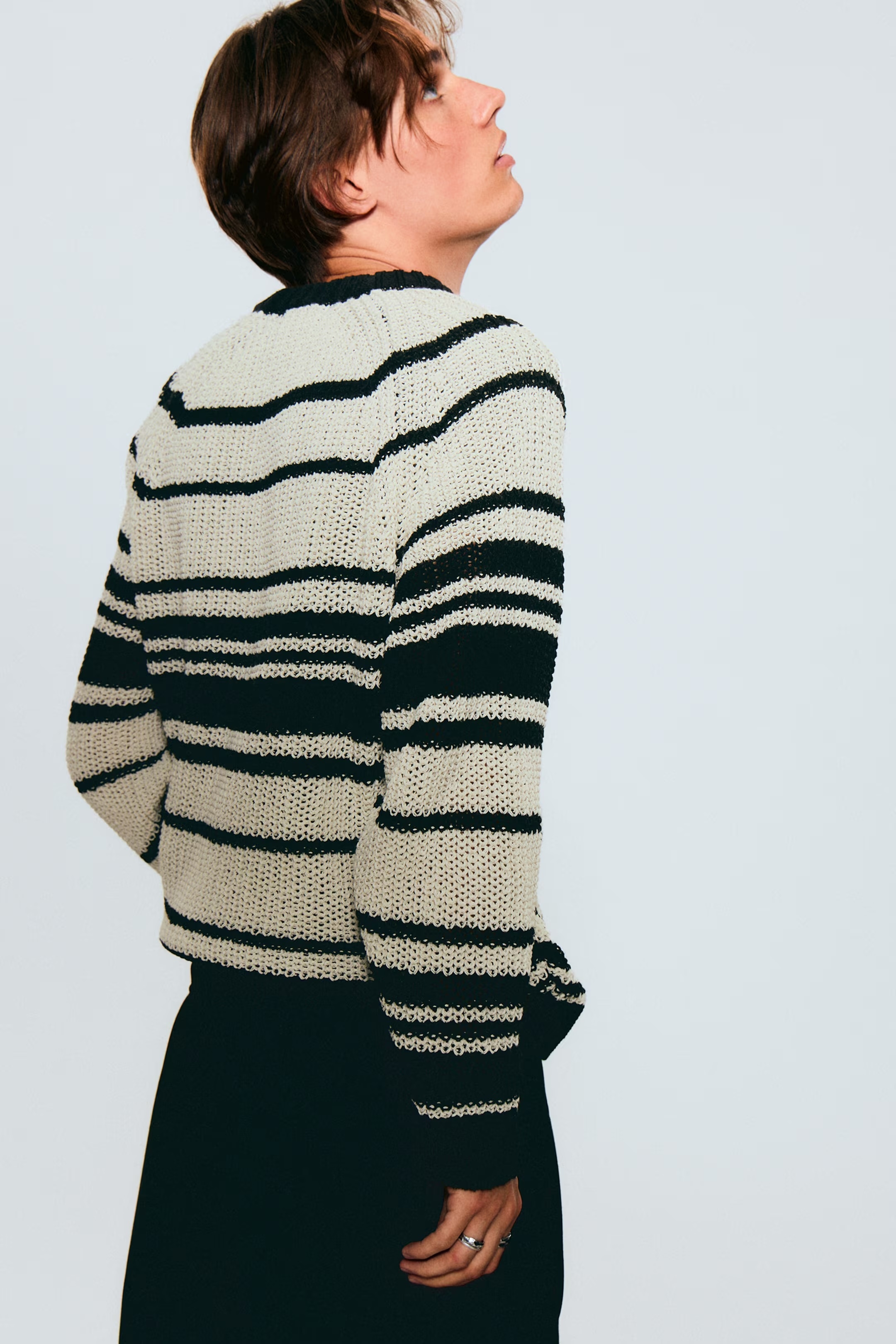 OEM ODM Striped Knit Sweater for Men