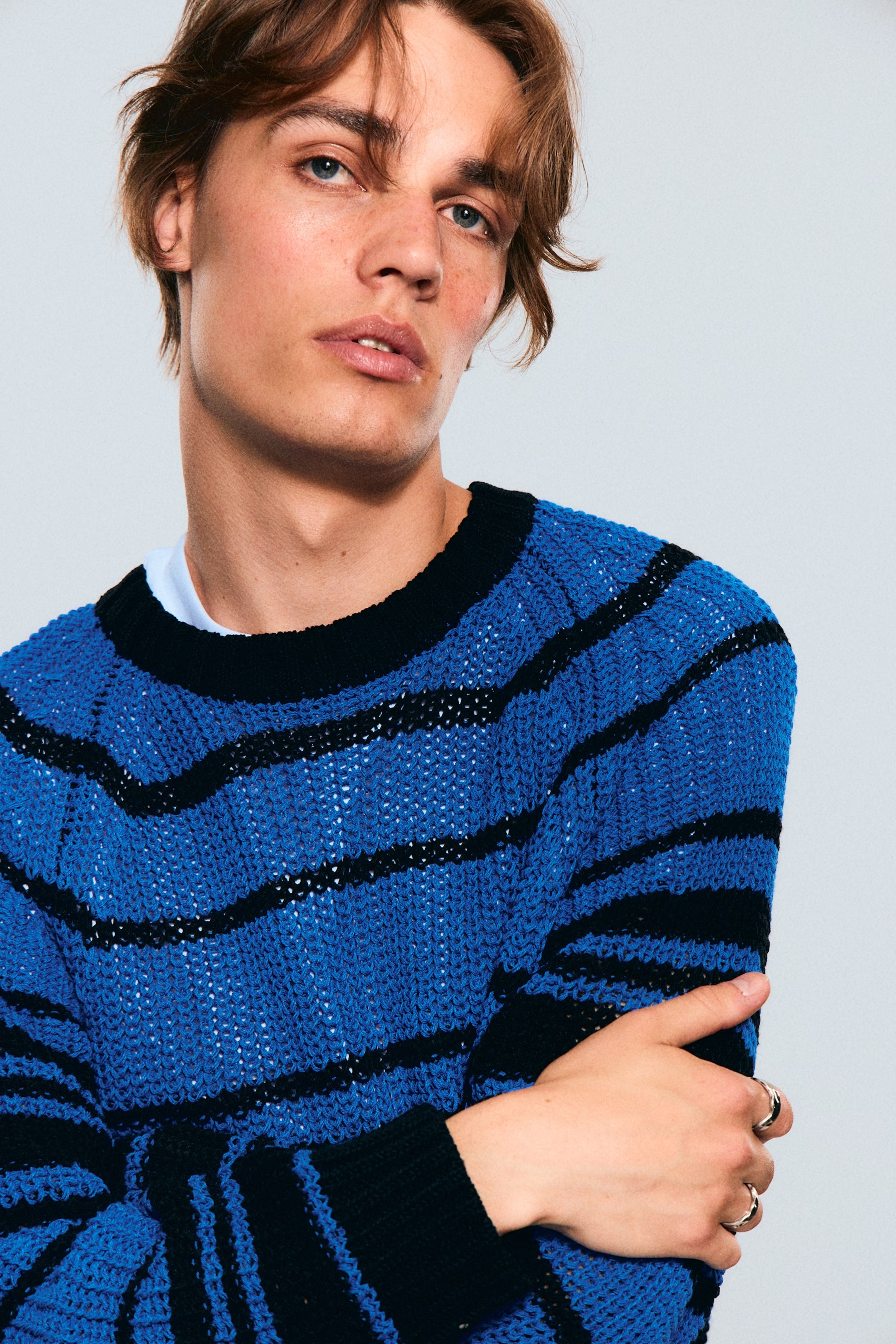 OEM ODM Striped Knit Sweater for Men