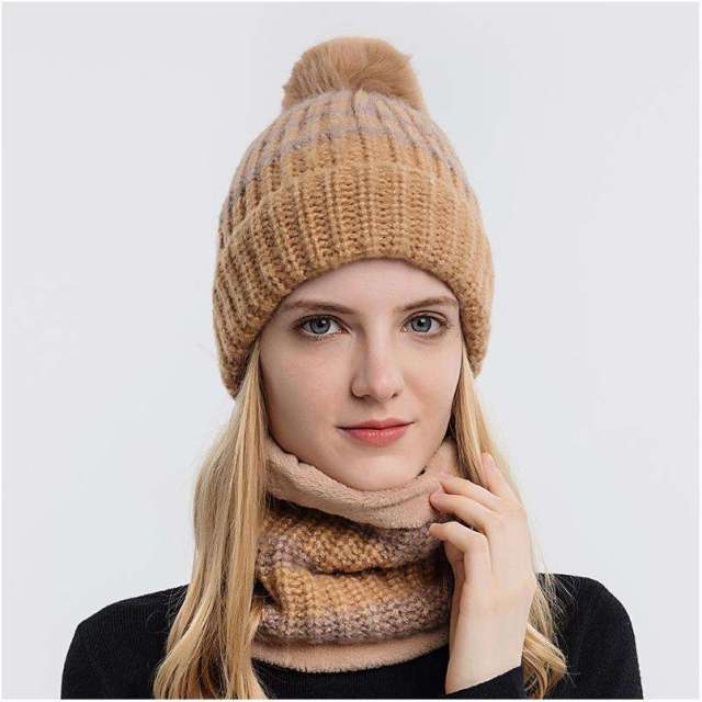 Made-to-order Pink Pom-Pom Knit Beanie Hat
