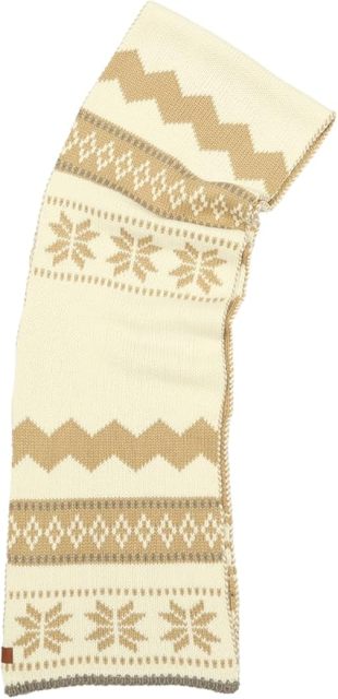 OEM ODM Cozy Knit Winter Scarf - Mustard Yellow and Brown Pattern