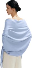 Wholesale Elegant Two-Tone Cashmere Blend Scarf with Fringed Edges