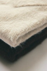 Custom Design Men's Fuzzy Knit V-Neck Vest