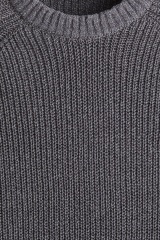 Factory Direct Men's Ribbed Knit Half-Sleeve Sweater