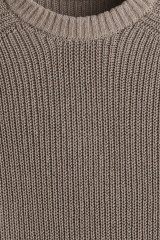 Factory Direct Men's Ribbed Knit Half-Sleeve Sweater