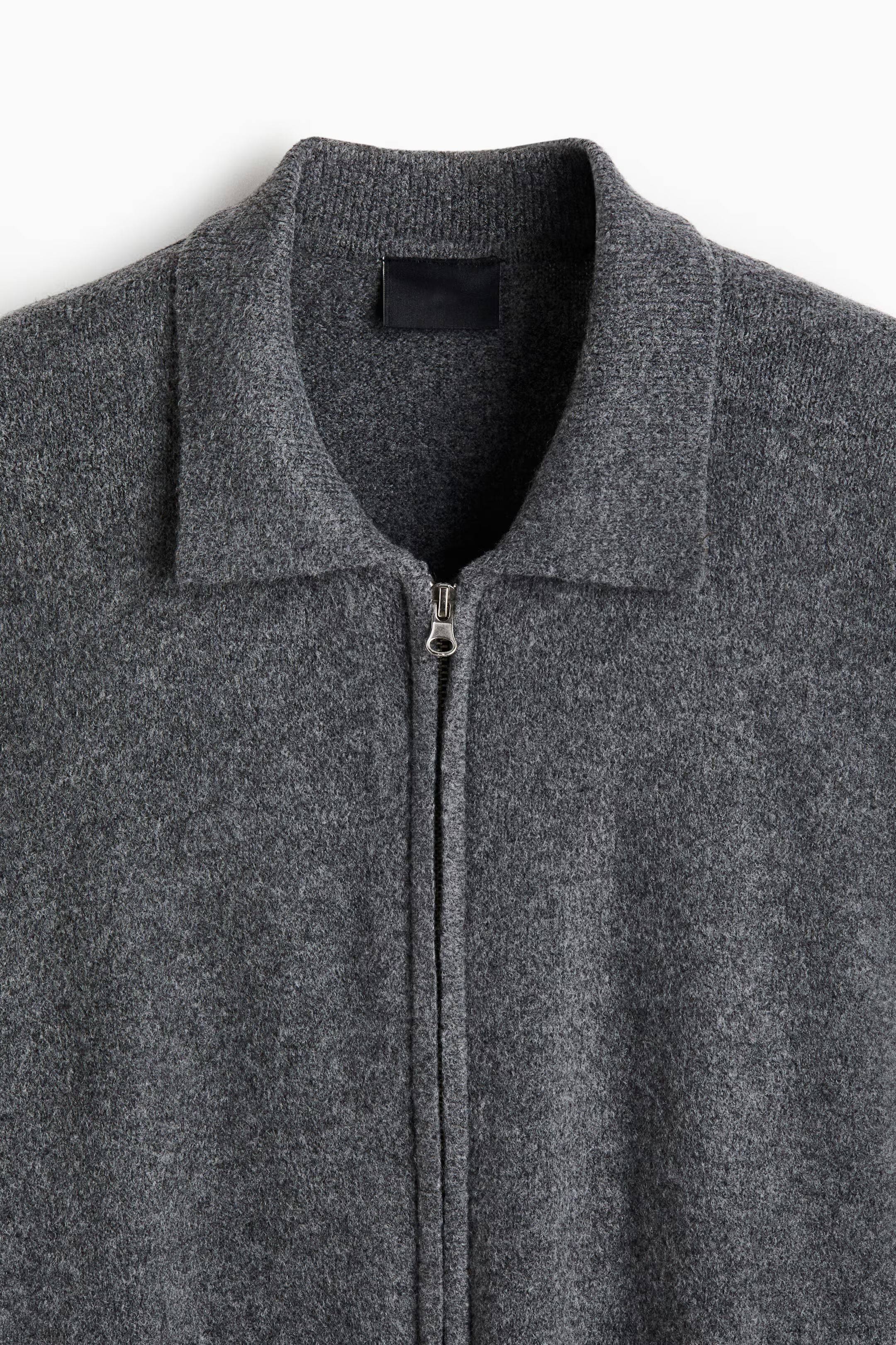 Personalized Men's Wool Zip-Up Cardigan Jacket