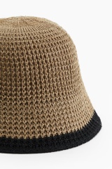 OEM ODM Unisex Two-Tone Crochet Bucket Hat