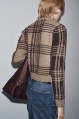 Custom Design Chic Plaid Button-Down Cardigan for Women – Cozy and Stylish Fall Sweater