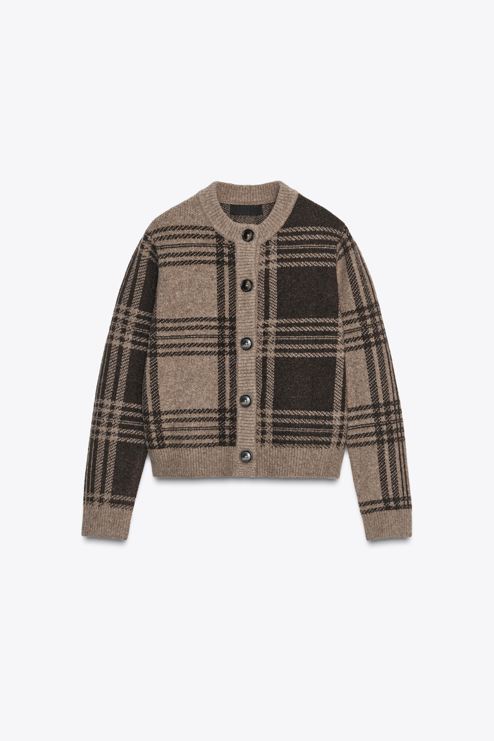 Custom Design Chic Plaid Button-Down Cardigan for Women – Cozy and Stylish Fall Sweater
