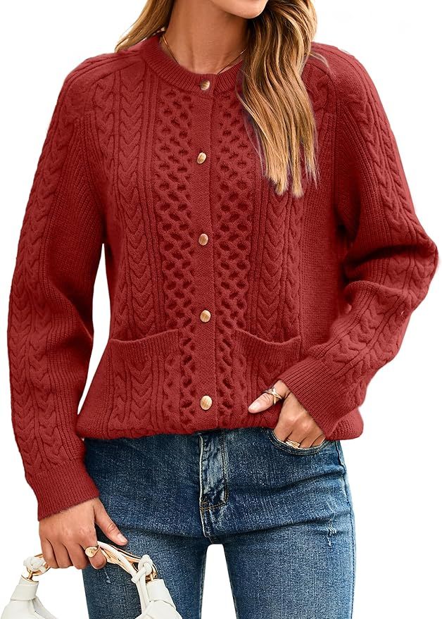 Factory Direct Cozy Knitted Cardigan with Button Closure for Women - Soft and Stylish Sweater