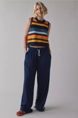 OEM ODM Retro Striped Knitted Sleeveless Tank Top
