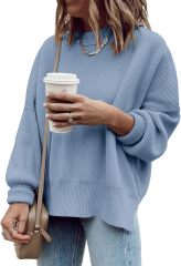 Made-to-order Women’s Oversized Crew Neck Knit Pullover Sweater