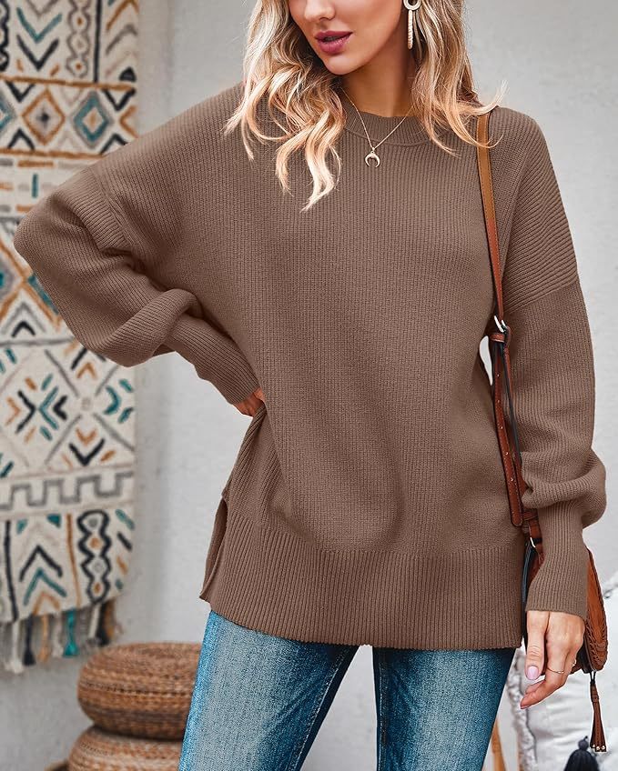 Made-to-order Women’s Oversized Crew Neck Knit Pullover Sweater