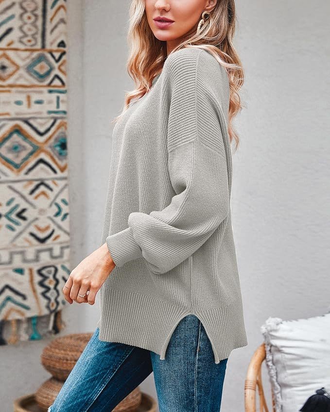 Made-to-order Women’s Oversized Crew Neck Knit Pullover Sweater