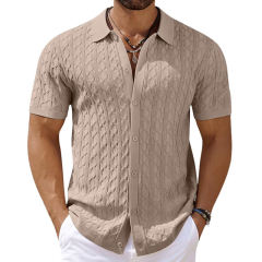 Personalized Men’s Classic White Textured Polo Shirt