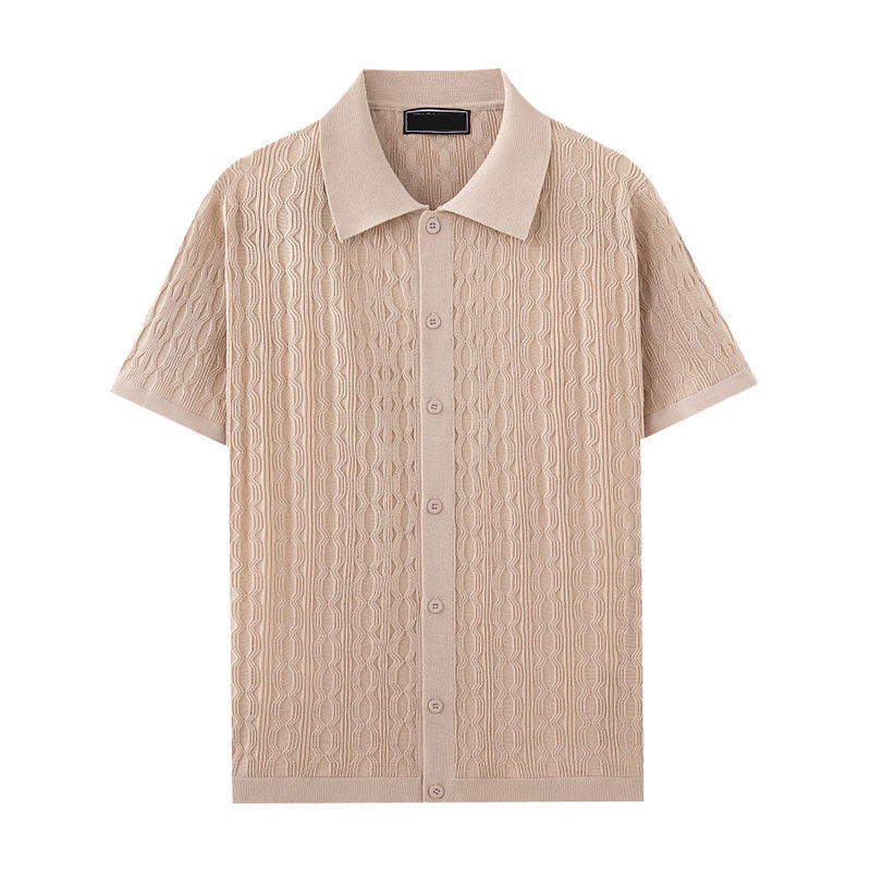 Personalized Men’s Classic White Textured Polo Shirt