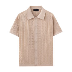 Personalized Men’s Classic White Textured Polo Shirt