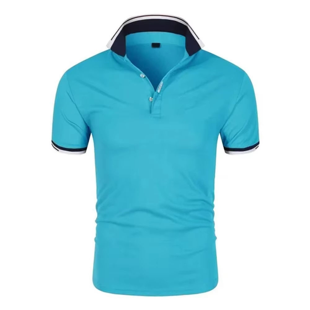 Made-to-order Classic White Polo Shirt with Navy Trim