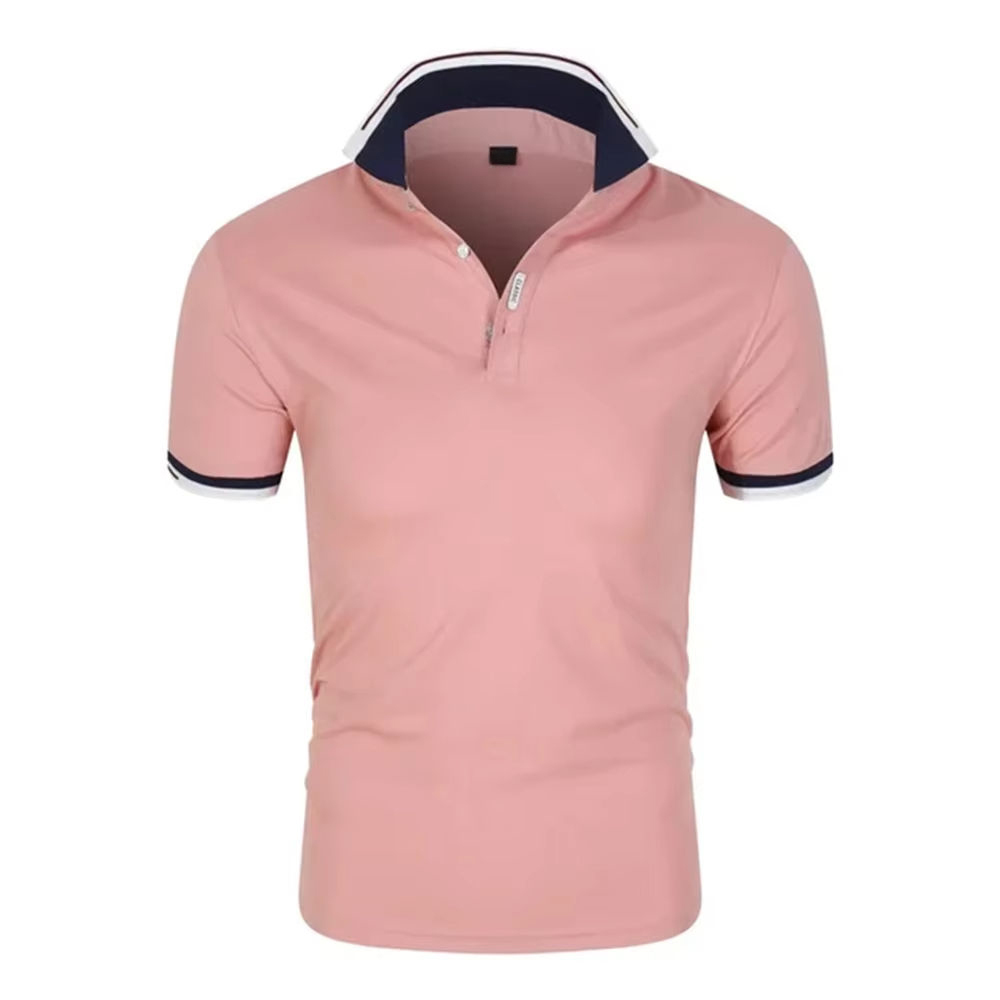 Made-to-order Classic White Polo Shirt with Navy Trim