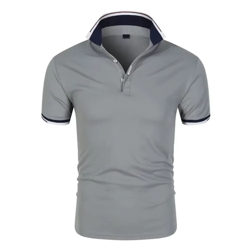 Made-to-order Classic White Polo Shirt with Navy Trim