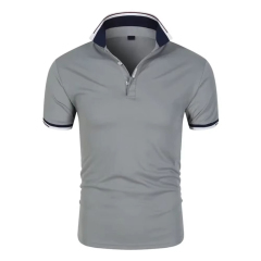 Made-to-order Classic White Polo Shirt with Navy Trim