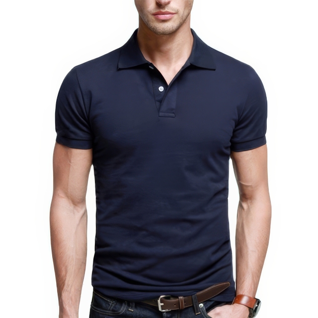 OEM ODM Men’s Classic Navy Blue Polo Shirt