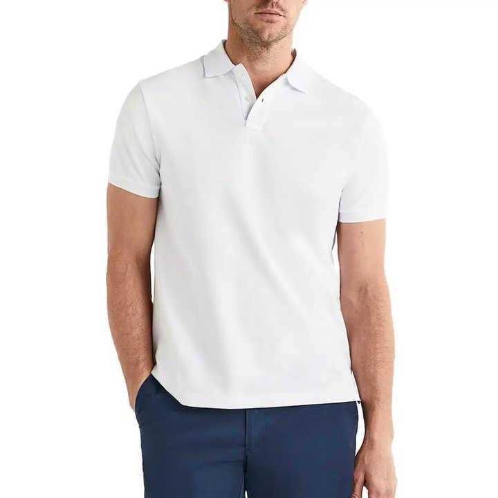 Personalized Men’s Classic White Polo Shirt