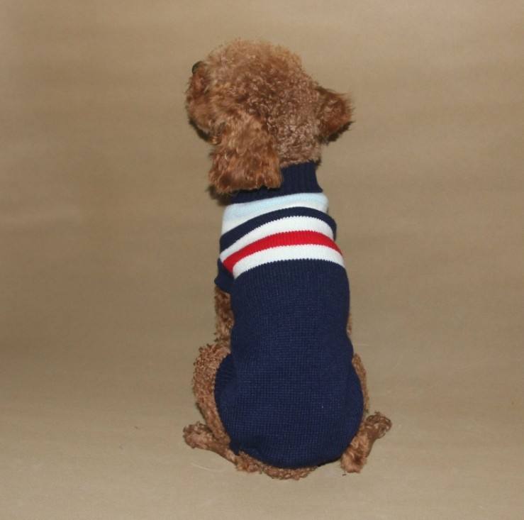 Factory Direct Cozy Red Reindeer Knit Dog Sweater – Perfect for Winter Holidays