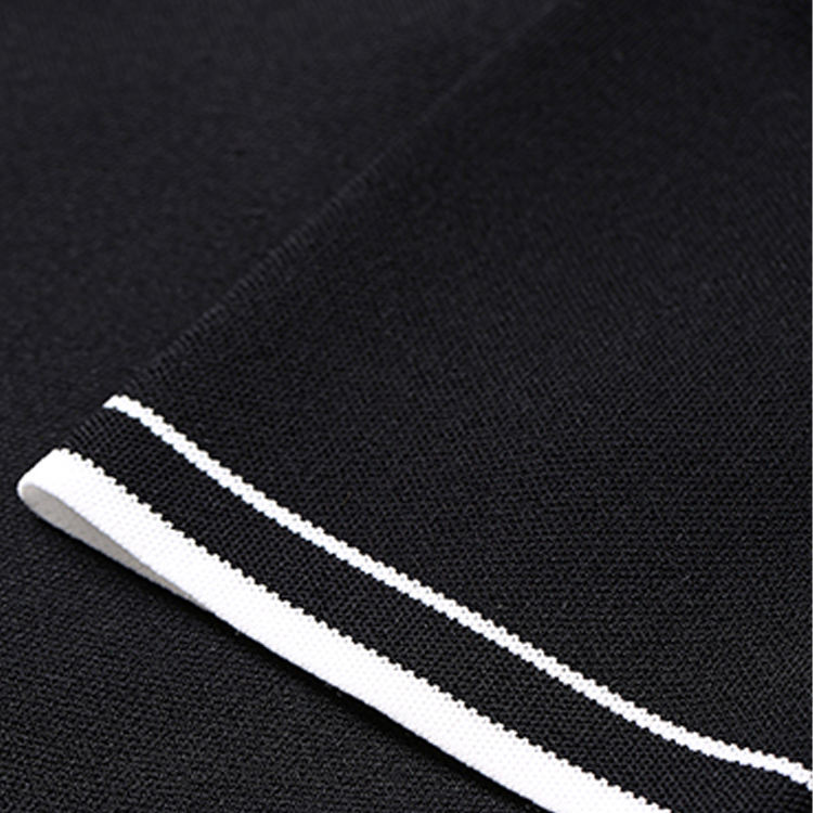 Customized Double-Breasted Polo Dress with Contrast Trim