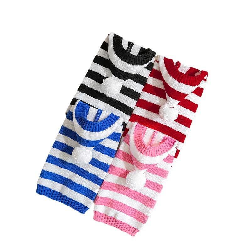 OEM ODM Candy Cane Striped Dog Sweater – Cozy Red & White Knit Hoodie
